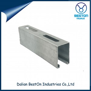 [Hot Item] Galvanized 41*41mm Slotted Steel Strut Channel C Channel