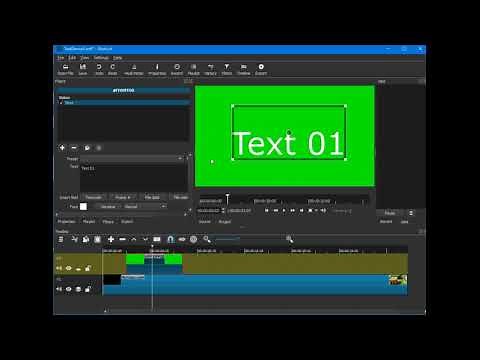 Shotcut video editor: Adding texts with fade in and fade out