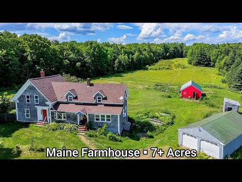 Maine Farmhouse on 7+ Acres | ME Real Estate For Sale | Historical Farms | Mini Farms