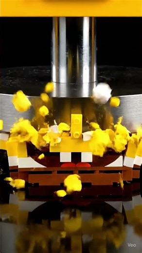 Hydraulic Press vs LEGO SpongeBob SquarePants (ASMR)