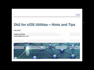 Db2Night Show Z104: Db2 for z/OS Utilities Hints and Tips