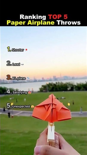 Ranking TOP 5 Paper Airplane Throws 😭😭 #usa