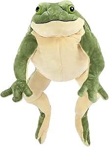 MorisMos Giant Frog Stuffed Animal Frog Plush, Large Stuffed Green Frog Pillow for Kids, 22 Inch