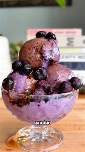 1.2M views · 17K reactions | 3 Ingredient Blueberry Ice Cream! 𢡄𢡄...