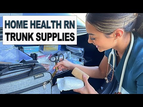 HOW TO ORGANIZE YOUR TRUNK AS A HOME HEALTH NURSE *WHATS IN MY CAR*