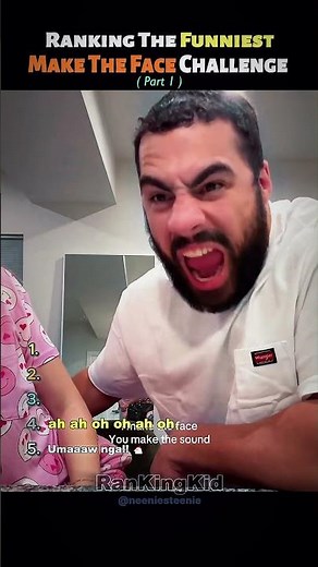 Ranking The Funniest Make The Face Challenge moments 😂 #shorts #challenge #funny #imaketheface