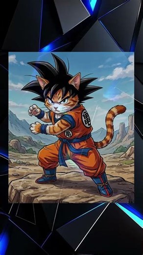 The fusion of anime with cats