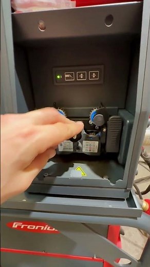 Fronius WF 25i Dual Wire Feeder Inside | Wire Feed & Gas Purge Buttons