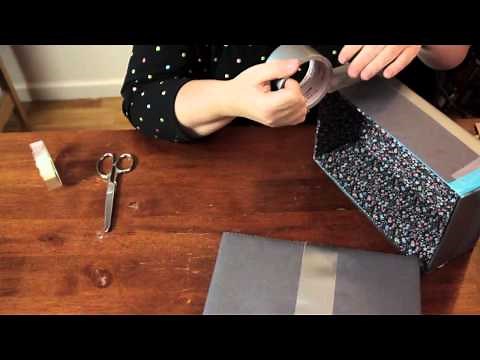 How to Make a Safe or Chest Out of a Shoe Box & Construction Paper : Cool & Functional Crafts