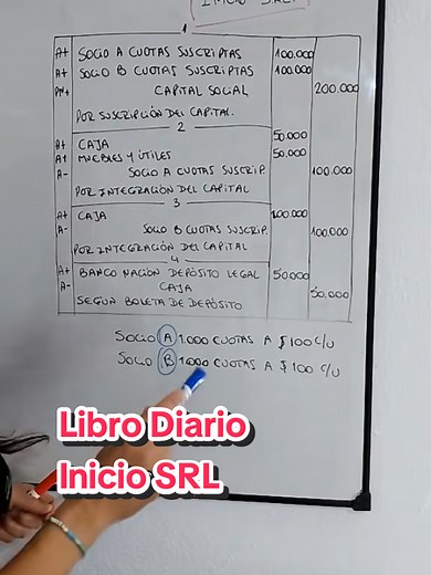 Cómo anotar en el Libro Diario para una SRL