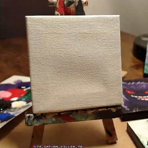 I paint Mini Canvas and turn them into magnets! They're great for holiday gifts