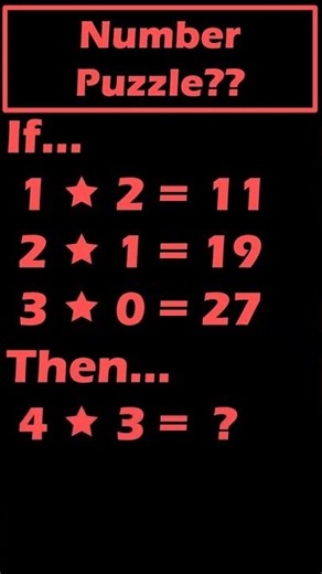 Solve this Number Algorithm Puzzle.