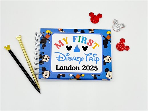 My First Disney Trip Autograph Book, Personalized Character Signature Album, Memory Book, Signature Book, Disney World, Disneyland - Etsy