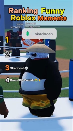 Ranking Funny Roblox Moments 😂 | Panda Boxing & Chaos Explosions #Roblox #Funny #roblox #Shorts