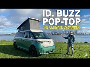 Inside ID. Buzz Camping: Pop-Top, Camping Mode, and 2026 Availability with Harley from Peace Vans