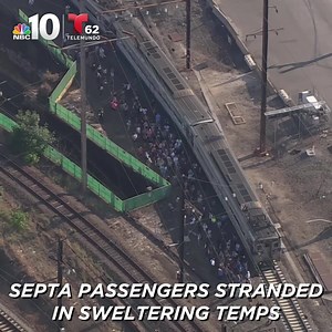 Dozens of SEPTA riders were stuck without air conditioning on a SEPTA regional rail train Monday afternoon for more than an hour, and the inside of the train became so stifling that some passengers said they feared people would pass out. More: http://on.nbc10.com/1FP6aLd | NBC10 Philadelphia