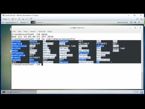 how to Change Time Zone from Command line on linux