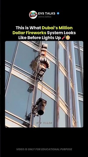 You Won’t Believe the Setup Behind Dubai Fireworks 😱