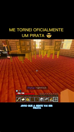 me tornei um pirata no minecraft one piece #minecraft #minecraftsurvival #minecraftpe #onepiece #AddOn #minecraftaddons #pirata | portugaffofc | Facebook