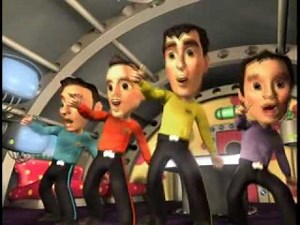 space dancing button