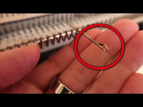 How to replace a needle on a Brother knitting machine