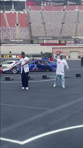 Former MLB and NASCAR stars throw out ceremonial first pitches at the Speedway Classic '25 reveal