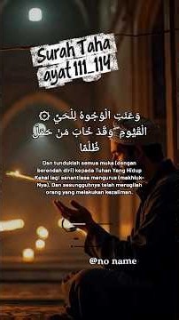 💫Inspiring moments from the Noble Quran🤍QS. Taha✨️ #prayer#dzikir#quran#shorts#explore#trending