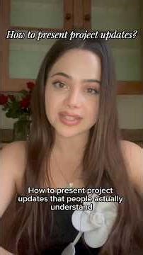How to present project updates?