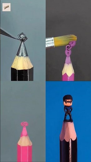 💞 Valentine's Day Making with on Pencil Lead Carving 💕 #craft #diy #handmade #pencil