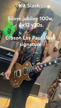 Slash tone with silver jubilee + slash les Paul gold top signature