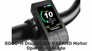 Watch 500C-H Display for BAFANG Mid Drive Kit on Amazon Live