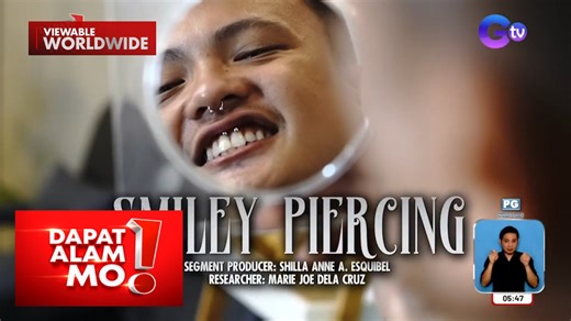 Pagitan ng gilagid at labi, kinakabitan na rin ng hikaw?! | Dapat Alam Mo!