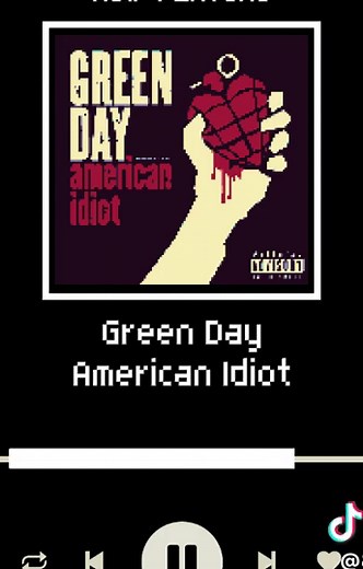 Green Day American Idiot 8-Bit Cover