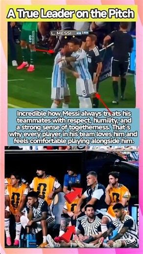 Lionel Messi A True Leader On and Off the Pitch #messi