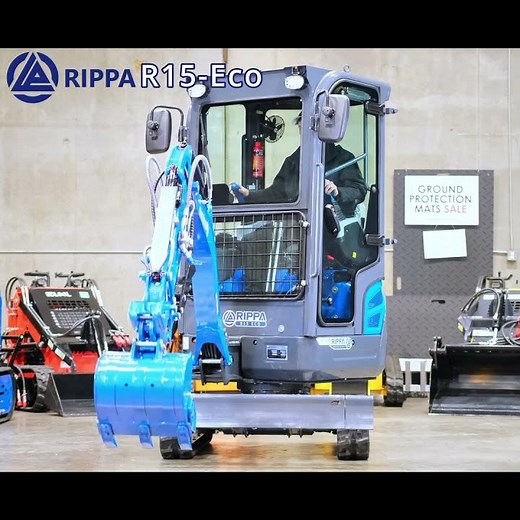 Rippa R15 Eco Enclosed Cab Kubota Diesel Excavator Overview | Best Seedling LLC