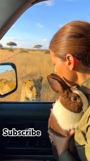 A Rabbit Just Jumped Into the Car! 😱 #shorts
