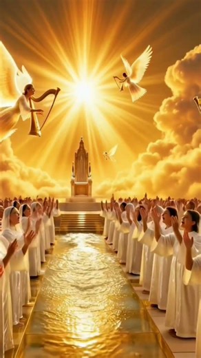 heavenily sounds of angels, worshipping God