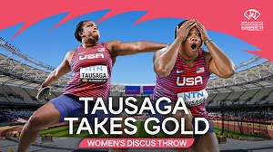 Still not over this 🤯 🇺🇸's Laulauga Tausaga is the discus throw world champion ‼️ #WorldAthleticsChamps | World Athletics