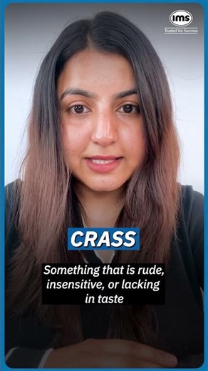 Crass meaning? | IMS Word Power #shorts #catvocabulary