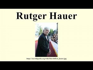 Rutger Hauer
