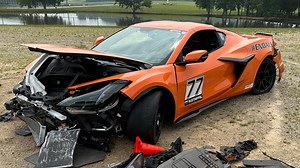 Hard Track Crash That Demolishes C8 Corvette Z06 Demonstrates How Far Safety Has Come | Carscoops