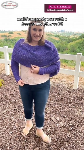 19K views · 528 reactions | The Crochet Scarf with Sleeves is so fun and versatile! You can get the pattern here to make your own: https://www.nickishomemadecrafts.com/crochet-scarf-with-sleeves/ #crochet #diycrafts #scarf #yarn | Crochet Patterns & Tutorials by Nicki's Homemade Crafts | Facebook
