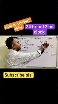 How to convert time from 24 hour to 12 hour format #12 hr clock #24 hr clock ⌚