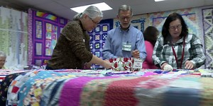 Helping get quilts ready for those in need