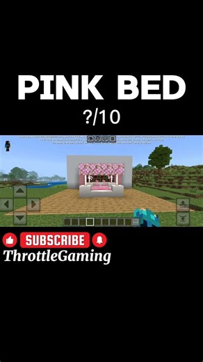🌸 Pink Cherry Blossom Bed in Minecraft | Cozy Aesthetic Build 💗🌸 #vecna #shorts #trending #gaming