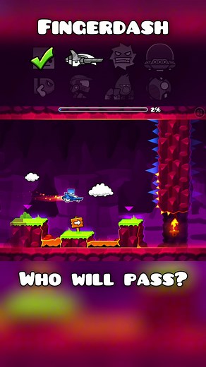 Fingerdash vs Different Gamemodes in Geometry Dash