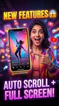 )Instagram New Feature 😱 Auto Scroll + Full Screen Update | Ab Reels Khud Chalengi!