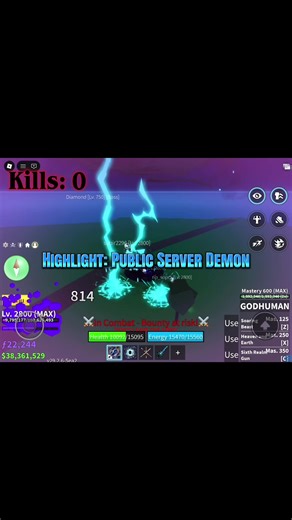 Roblox Blox Fruits PvP Highlights in Public Server