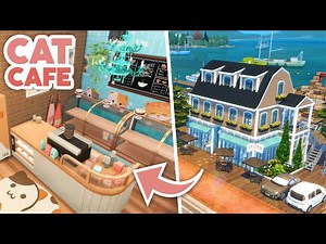*FUNCTIONAL* Cat Café 🐈☕// The Sims 4 Speed Build