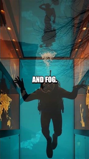 The Glass Library Beneath the Sunken Pier